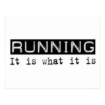 Running It Is Post Card