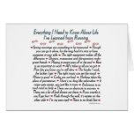 Running Life Lessons Greeting Card