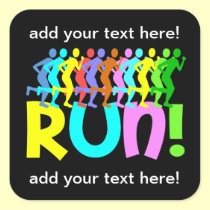 running stickers