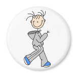 Running Stick Figure Magnet