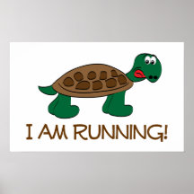 Running Tortoise Print