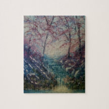running water through the forest. puzzle