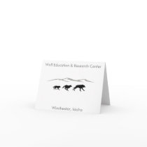 Running Wolves Note Card