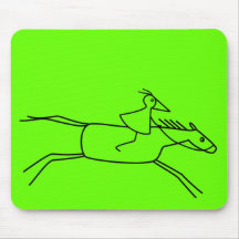 RUNNY-Reiter mit Pferd Mauspads