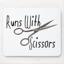 Runs With Scissors Mouse Pad