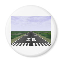 Runway Refrigerator Magnet