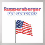 Ruppersberger for Congress Patriotic American Flag Posters