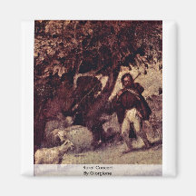 Rural Concert  By Giorgione Fridge Magnet