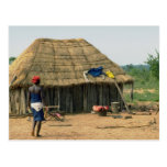 Rural family compound, Kunene, Angola Post Card