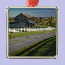 Rural road through Bluegrass region of 2 ornaments