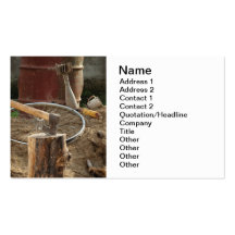 Rural wars business card template
