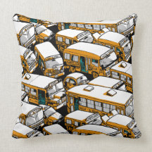 Rush Hour Throw Pillow