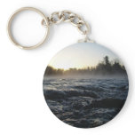 Rushing water in Missississippi river Keychain