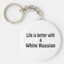 Russe blanc porte-clés