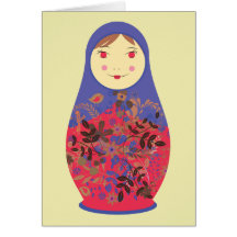 Russe de ~ de la poupée 2 de Matryoshka/emboîtemen Carte De Vœux