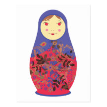 Russe de ~ de la poupée 2 de Matryoshka/emboîtemen Cartes Postales