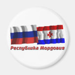 Russia and Republic of Mordovia Fridge Magnet