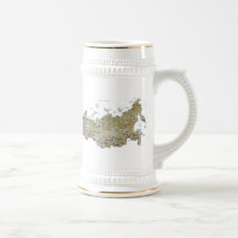 Russia Flag ~ Map Mug