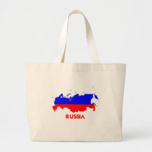 RUSSIA MAP CANVAS BAGS