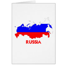 RUSSIA MAP CARD