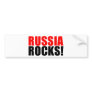 RUSSIA ROCKS BUMPER STICKER
