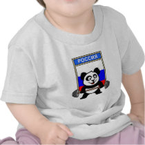 Russia Weightlifting Panda Shirts