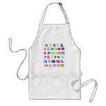 Russian Alphabet Apron