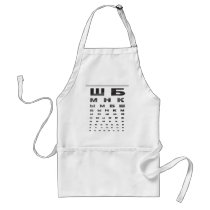 Russian Eye Chart Aprons