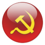Russian Flag Round Sticker
