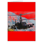 RUSSIAN KA-50 HELICOPTER CARD