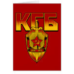 Russian KGB Badge Soviet Era Greeting Cards