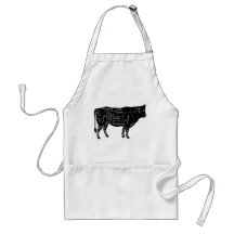 Russian Kosher Cow Butchering Chart Apron