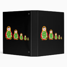 Russian nesting doll 3 ring binders