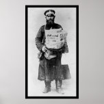 Russian Newspaper Seller 1909 posters
