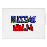 Russian Ninja Greeting Cards