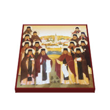 Russian orthodox church icon stretched canvas print