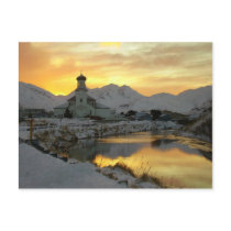 Russian Orthodox Church, winter sunrise