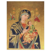 Russian Orthodox Icon - Virgin Mary and baby Jesus Full Color Flyer