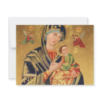 Russian Orthodox Icon - Virgin Mary and baby Jesus Announcements