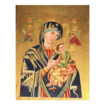 Russian Orthodox Icon - Virgin Mary and baby Jesus Letterhead