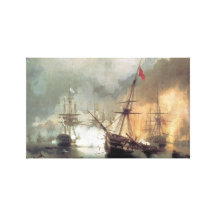 Russian Ships Stretched Canvas Print
