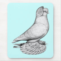 Russian Tumbler Pigeon Mouse Pad