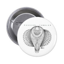 Russian Tumbler Top View Pinback Button