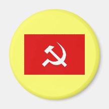 Russian USSR Hammer & Sickle button Fridge Magnets
