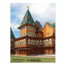 Russian wooden palace post cards