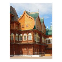 Russian wooden palace postcards