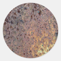 Rust 01 round sticker