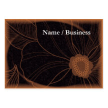 Rust and black modern card business cards