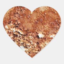 Rust and paint heart sticker
