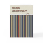 Rust & Blue Stripes with Copper Buckle Anniversary